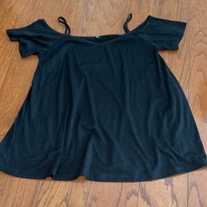 black off the shoulder top